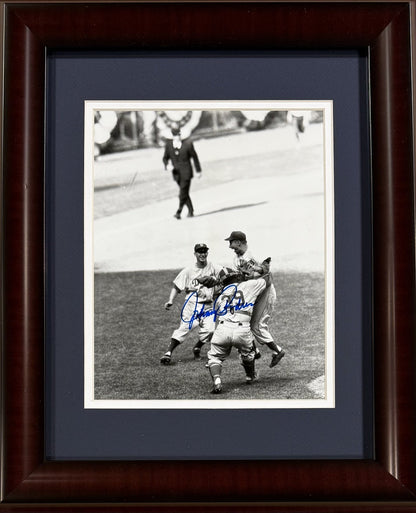 Johnny Podres Signed 8x10 Photo Framed 1955 WS Game 7 Brooklyn Dodgers Auto COA