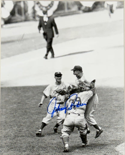 Johnny Podres Signed 8x10 Photo Framed 1955 WS Game 7 Brooklyn Dodgers Auto COA
