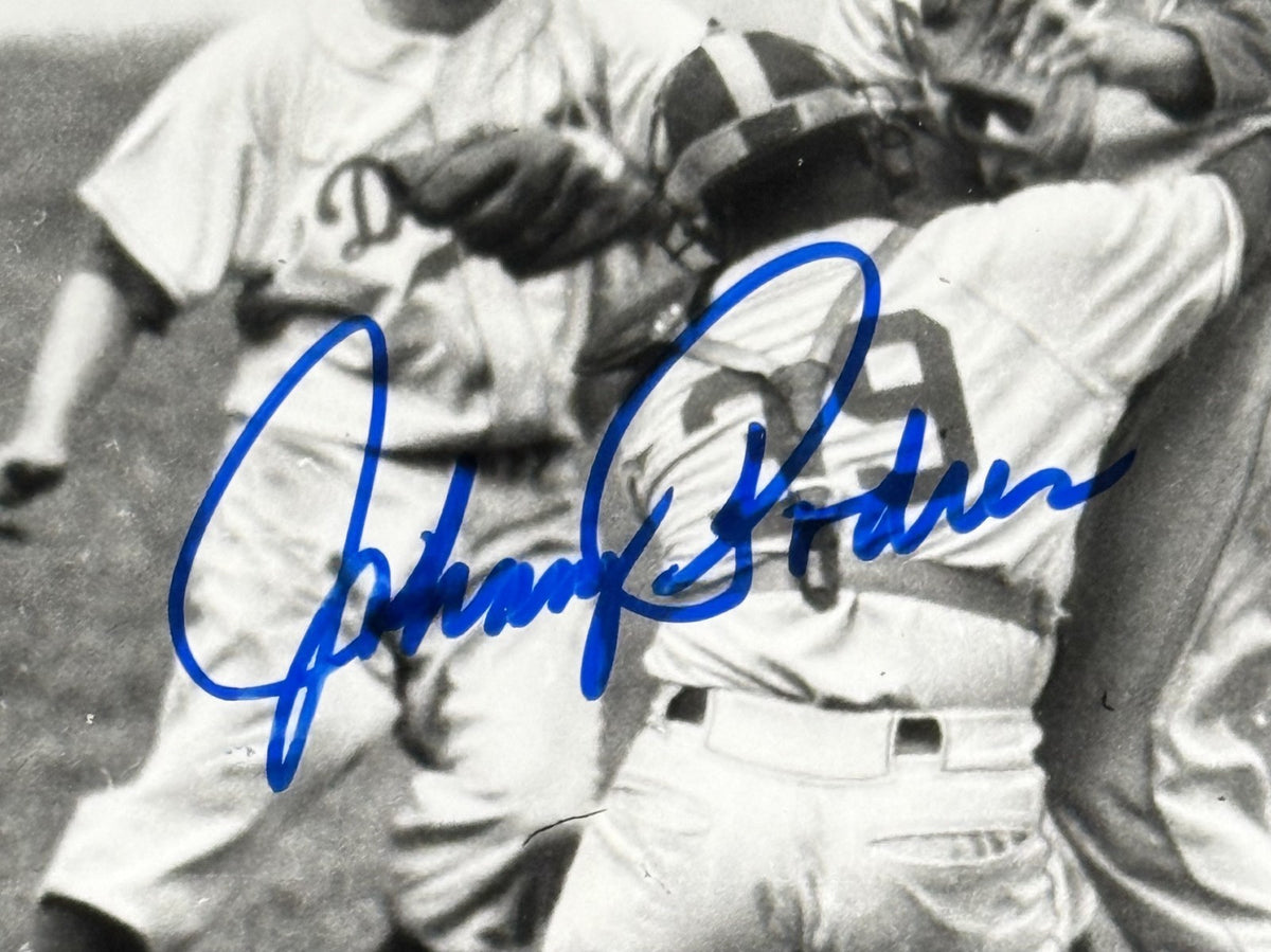 Johnny Podres Signed 8x10 Photo Framed 1955 WS Game 7 Brooklyn Dodgers Auto COA