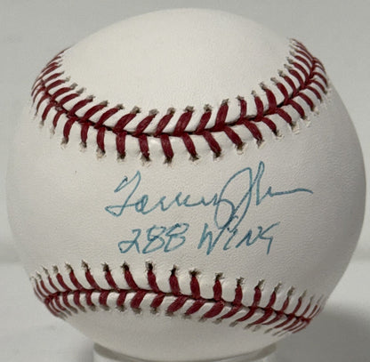 Tommy John Signed Official MLB Baseball NY Yankees 288 Wins Auto Steiner COA