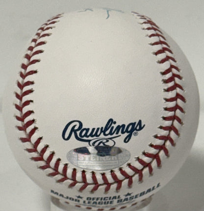 Tommy John Signed Official MLB Baseball NY Yankees 288 Wins Auto Steiner COA