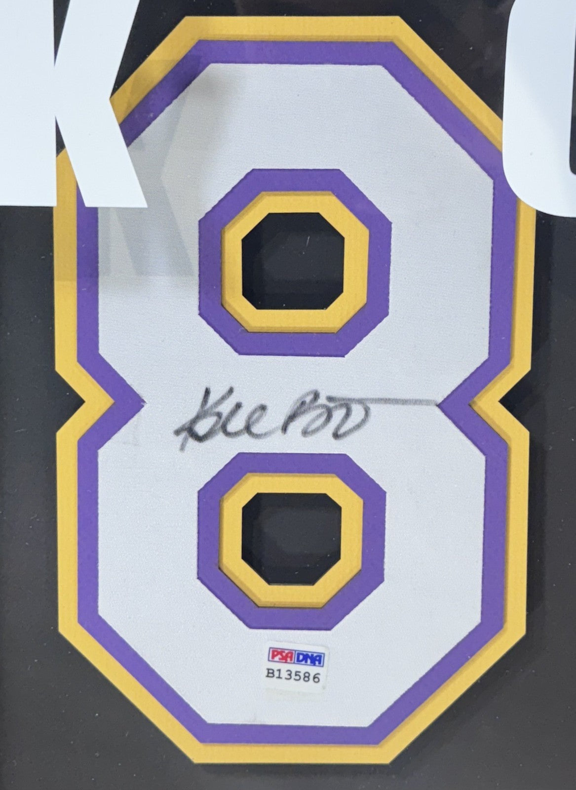 Kobe Bryant Signed Jersey Number Framed LED Shadowbox Auto PSA COA LA Lakers HOF