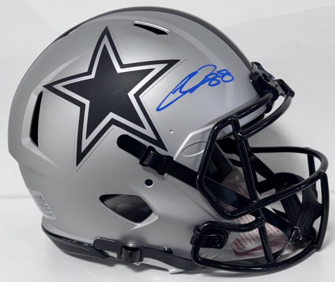 CeeDee Lamb Signed Cowboys Riddell Rave Speed Authentic Helmet Auto Fanatics COA