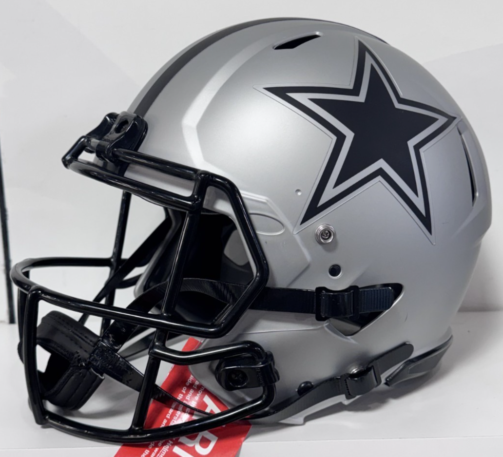 CeeDee Lamb Signed Cowboys Riddell Rave Speed Authentic Helmet Auto Fanatics COA