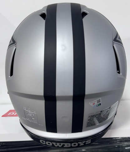 CeeDee Lamb Signed Cowboys Riddell Rave Speed Authentic Helmet Auto Fanatics COA