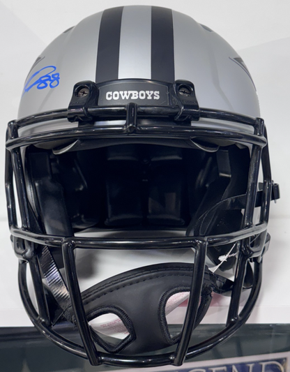 CeeDee Lamb Signed Cowboys Riddell Rave Speed Authentic Helmet Auto Fanatics COA