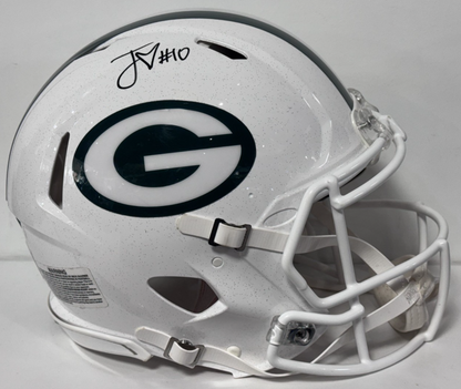 Jordan Love Signed GB Packers Riddell Alt Speed Authentic Helmet Auto BAS COA