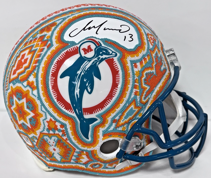 Dan Marino Signed Dolphins Custom 1/1 Authentic Riddell Helmet Auto Fanatics COA