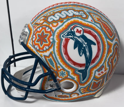 Dan Marino Signed Dolphins Custom 1/1 Authentic Riddell Helmet Auto Fanatics COA