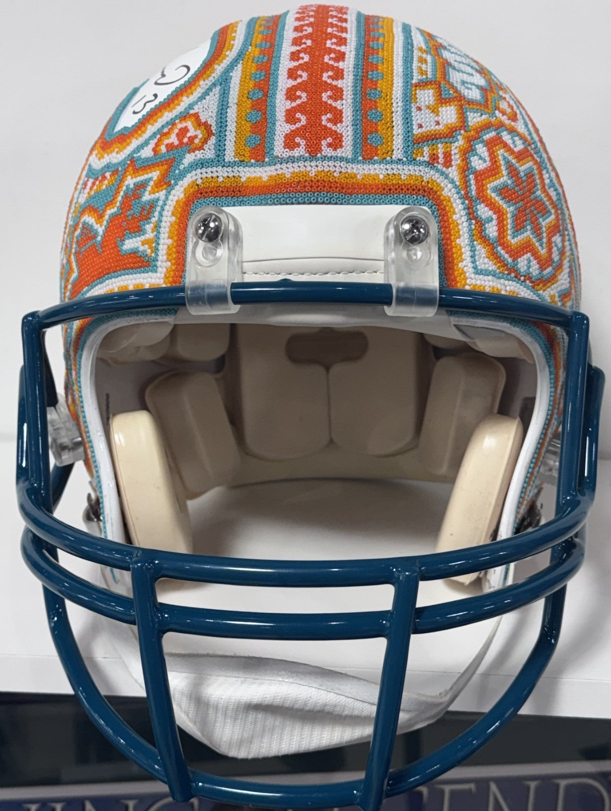 Dan Marino Signed Dolphins Custom 1/1 Authentic Riddell Helmet Auto Fanatics COA