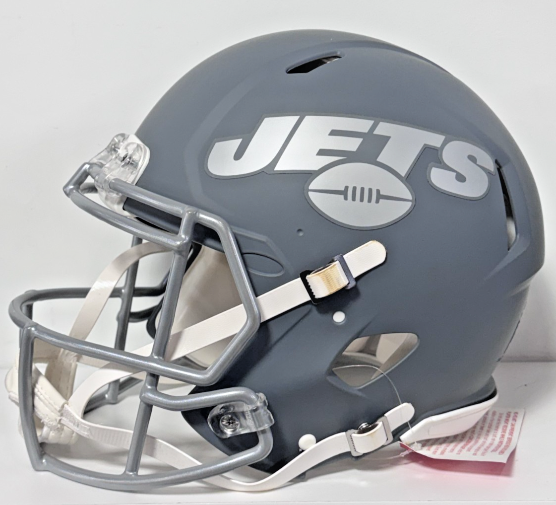 Joe Namath Signed Jets Riddell Slate Speed Authentic Helmet HOF 85 Auto Fanatics