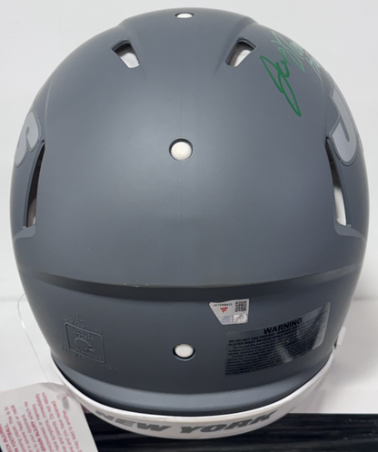 Joe Namath Signed Jets Riddell Slate Speed Authentic Helmet HOF 85 Auto Fanatics