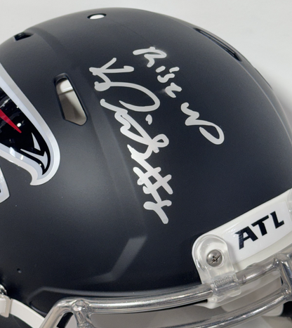 Kyle Pitts Signed Falcons Riddell Speed Authentic Helmet Rise Up Auto BAS COA