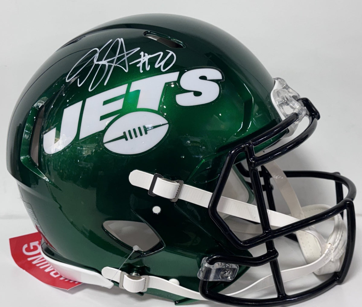 Breece Hall Signed NY Jets Riddell Speed Authentic Helmet Auto BAS COA