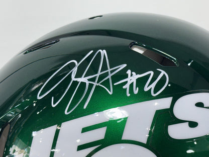 Breece Hall Signed NY Jets Riddell Speed Authentic Helmet Auto BAS COA