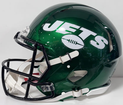 Breece Hall Signed NY Jets Riddell Speed Authentic Helmet Auto BAS COA