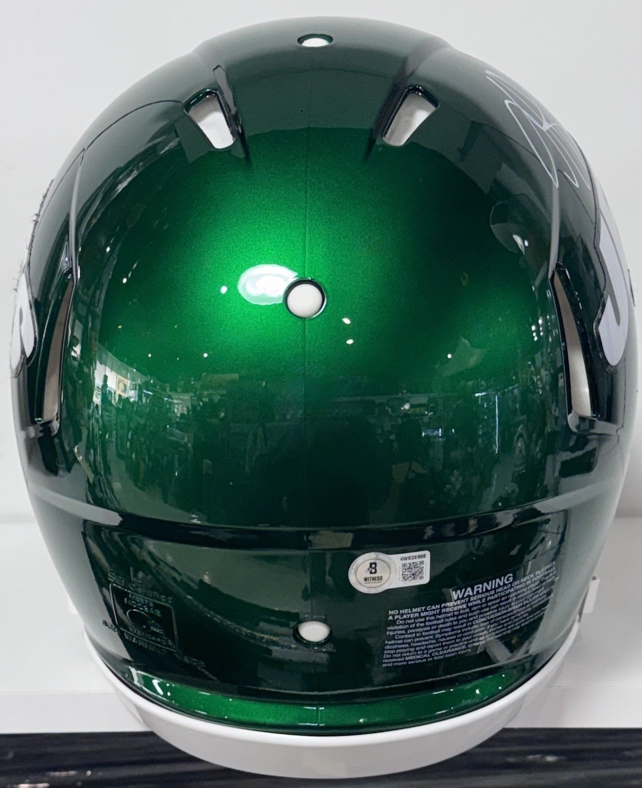 Breece Hall Signed NY Jets Riddell Speed Authentic Helmet Auto BAS COA