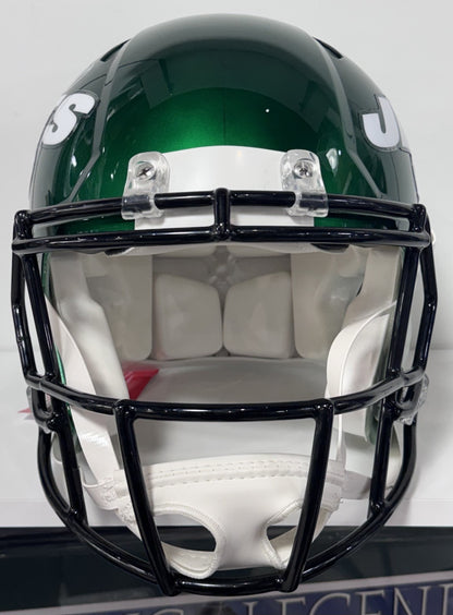 Breece Hall Signed NY Jets Riddell Speed Authentic Helmet Auto BAS COA