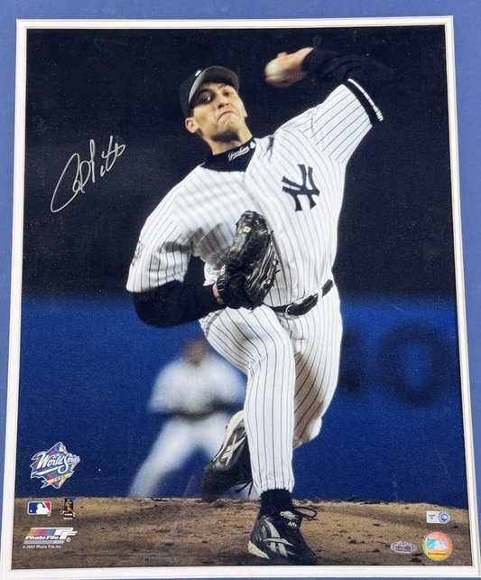 Andy Pettitte Signed 16x20 99 WS Photo Framed Auto Steiner MLB Holo COA Yankees