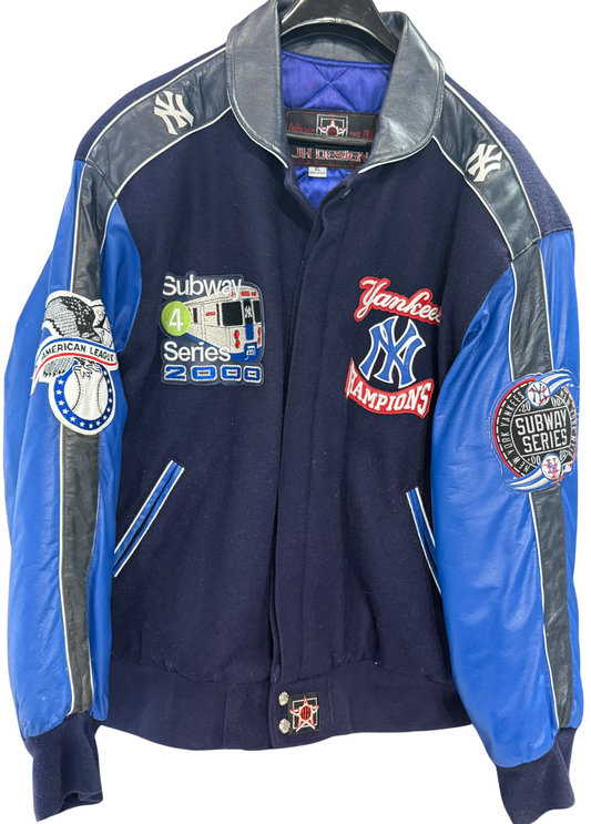 Jeff Hamilton LE NY Yankees 2000 World Series Subway Series Jacket XL Worn 1-2x