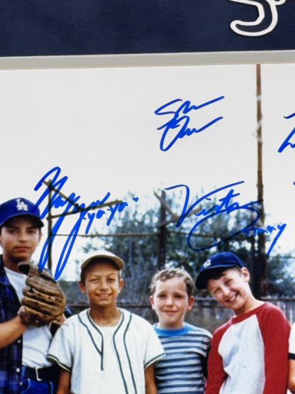 The Sandlot Movie Cast Signed 16x20 Photo Framed 8 Autograph Smalls Ham JSA COA