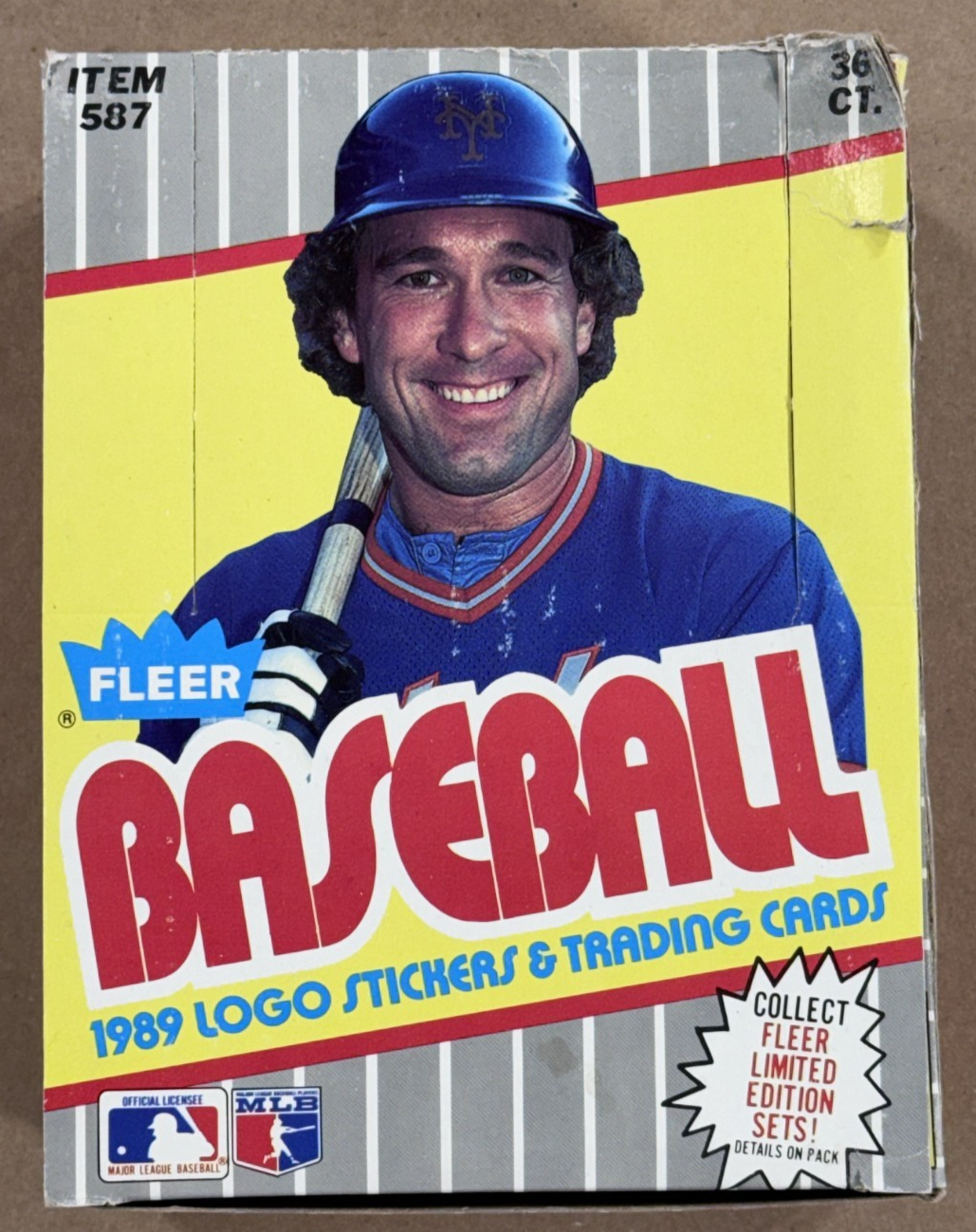 1989 Fleer Baseball Wax Box From Fresh Case Bill Ripken FF Error 90101 Confirm