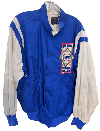 MTV 2nd Annual Rock N' Jock Softball Challenge Varsity Jacket 1991 Size L