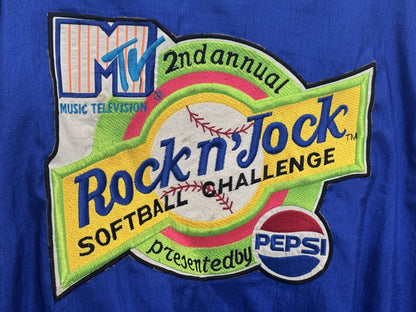 MTV 2nd Annual Rock N' Jock Softball Challenge Varsity Jacket 1991 Size L