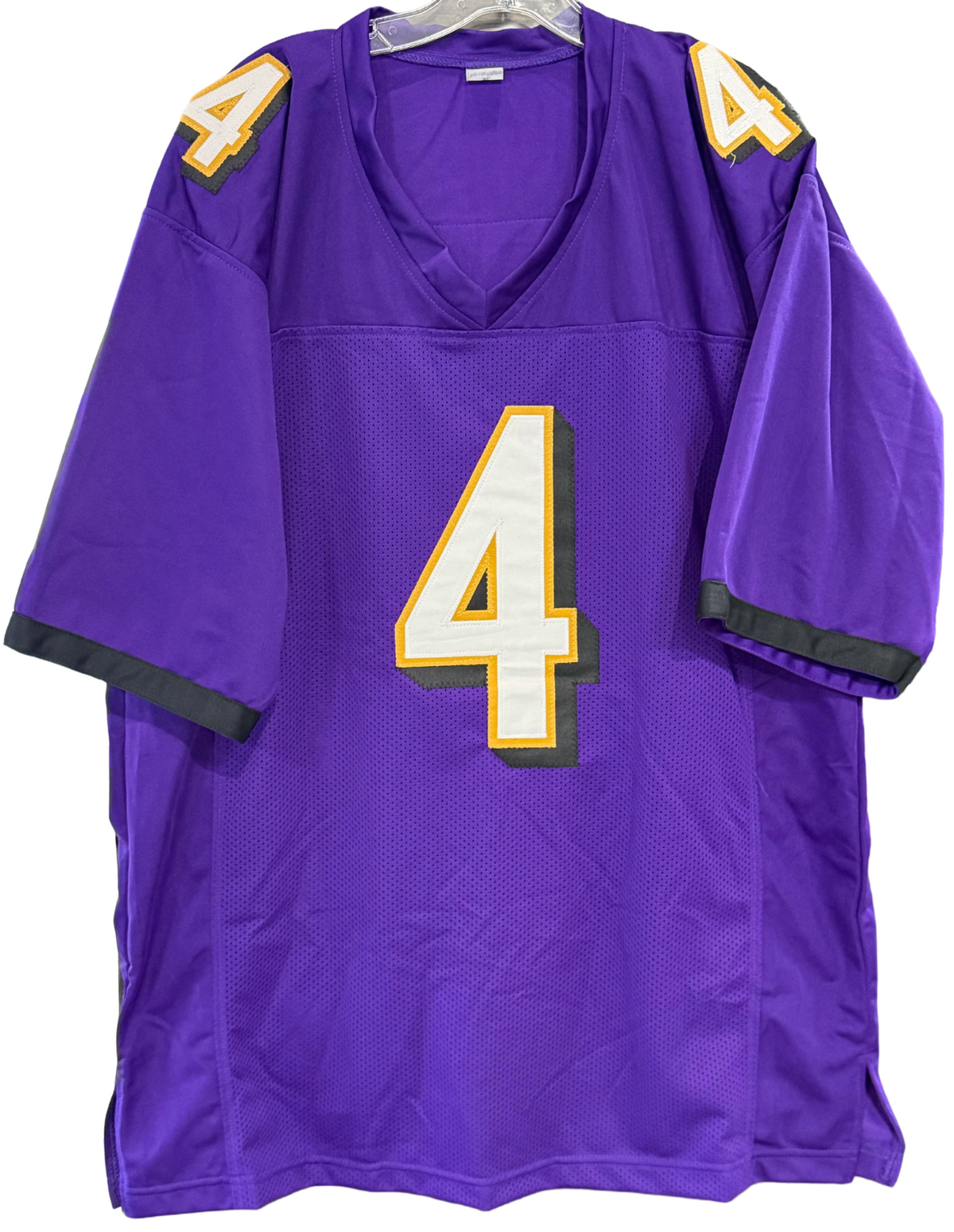 Zay Flowers Signed Custom Football Jersey #4 Sz XL Baltimore Ravens Auto JSA COA