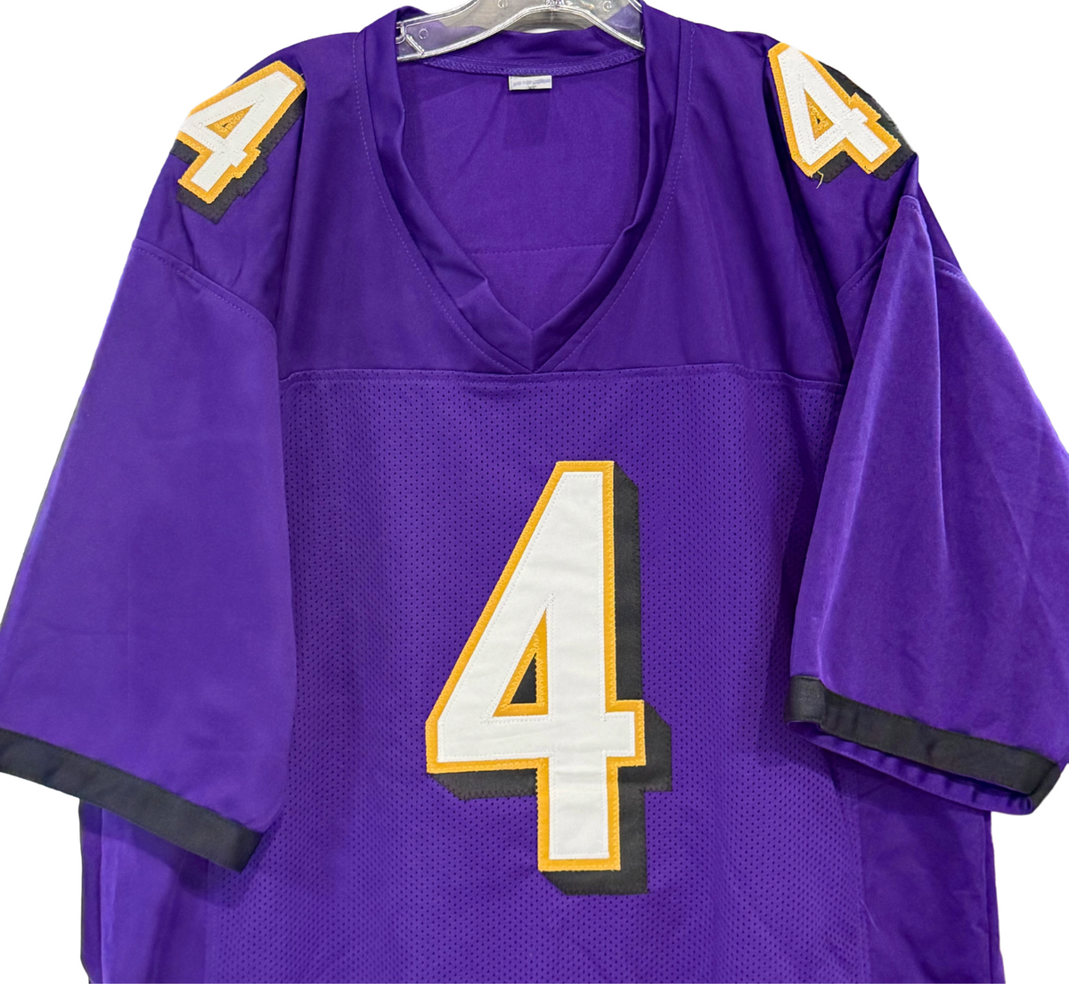 Zay Flowers Signed Custom Football Jersey #4 Sz XL Baltimore Ravens Auto JSA COA