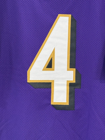 Zay Flowers Signed Custom Football Jersey #4 Sz XL Baltimore Ravens Auto JSA COA