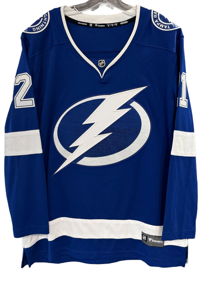Brayden Point Blue TB Lightning Fanatics Breakaway Replica Hockey Jersey NWT XL