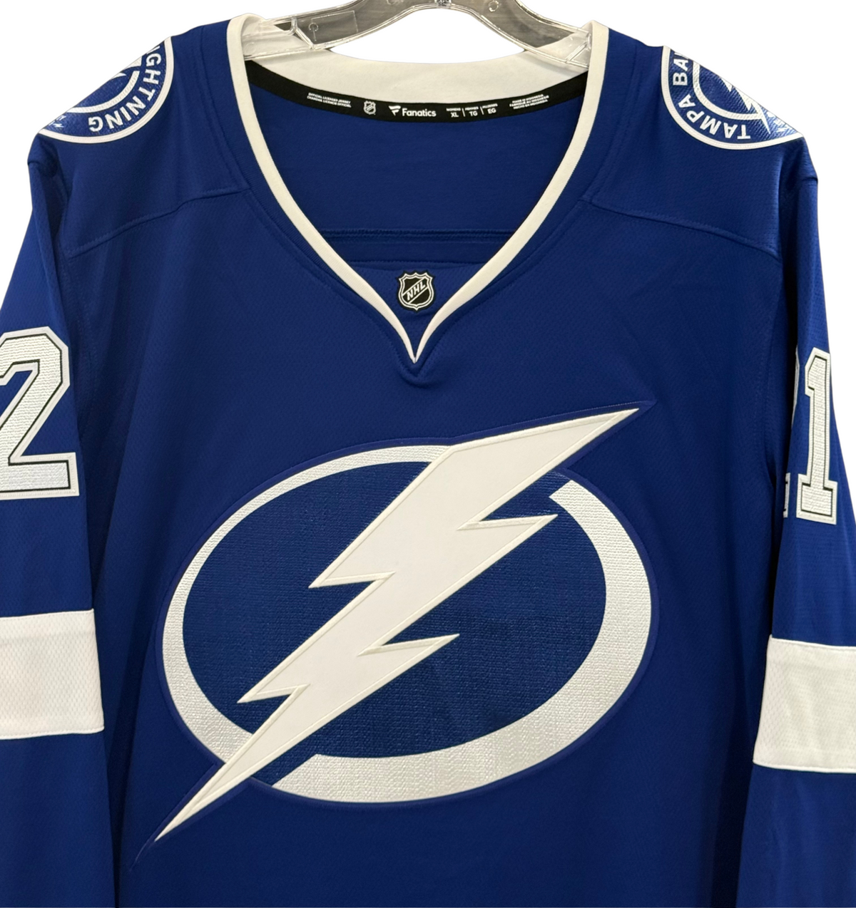 Brayden Point Blue TB Lightning Fanatics Breakaway Replica Hockey Jersey NWT XL
