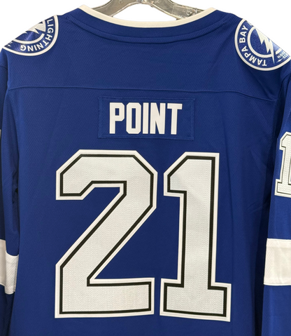 Brayden Point Blue TB Lightning Fanatics Breakaway Replica Hockey Jersey NWT XL