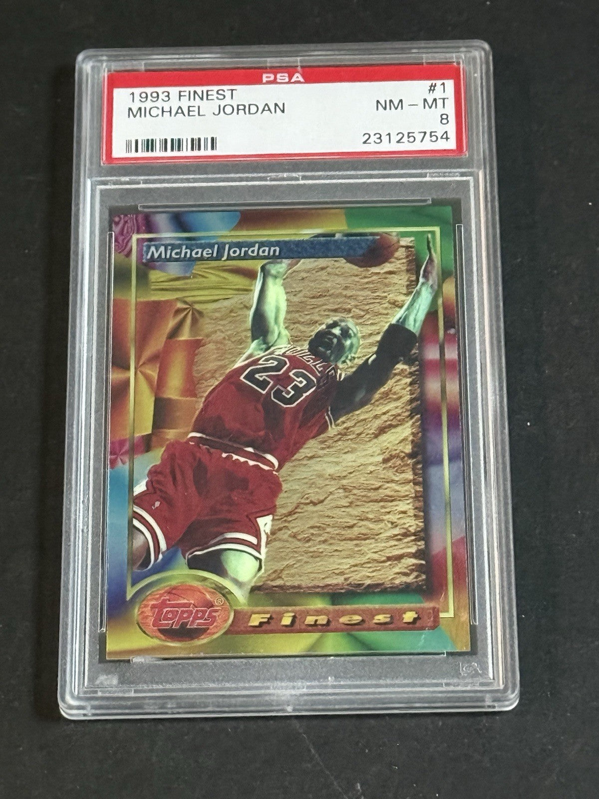 1993 Topps Finest Michael Jordan #1 PSA 8 NM-MINT