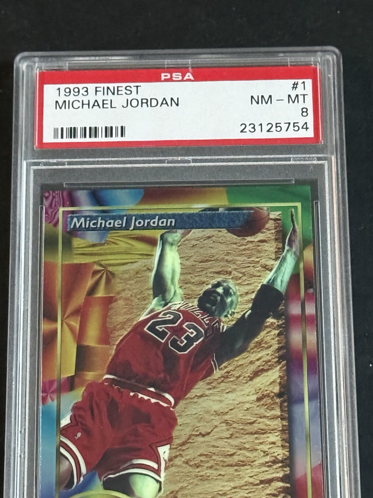 1993 Topps Finest Michael Jordan #1 PSA 8 NM-MINT