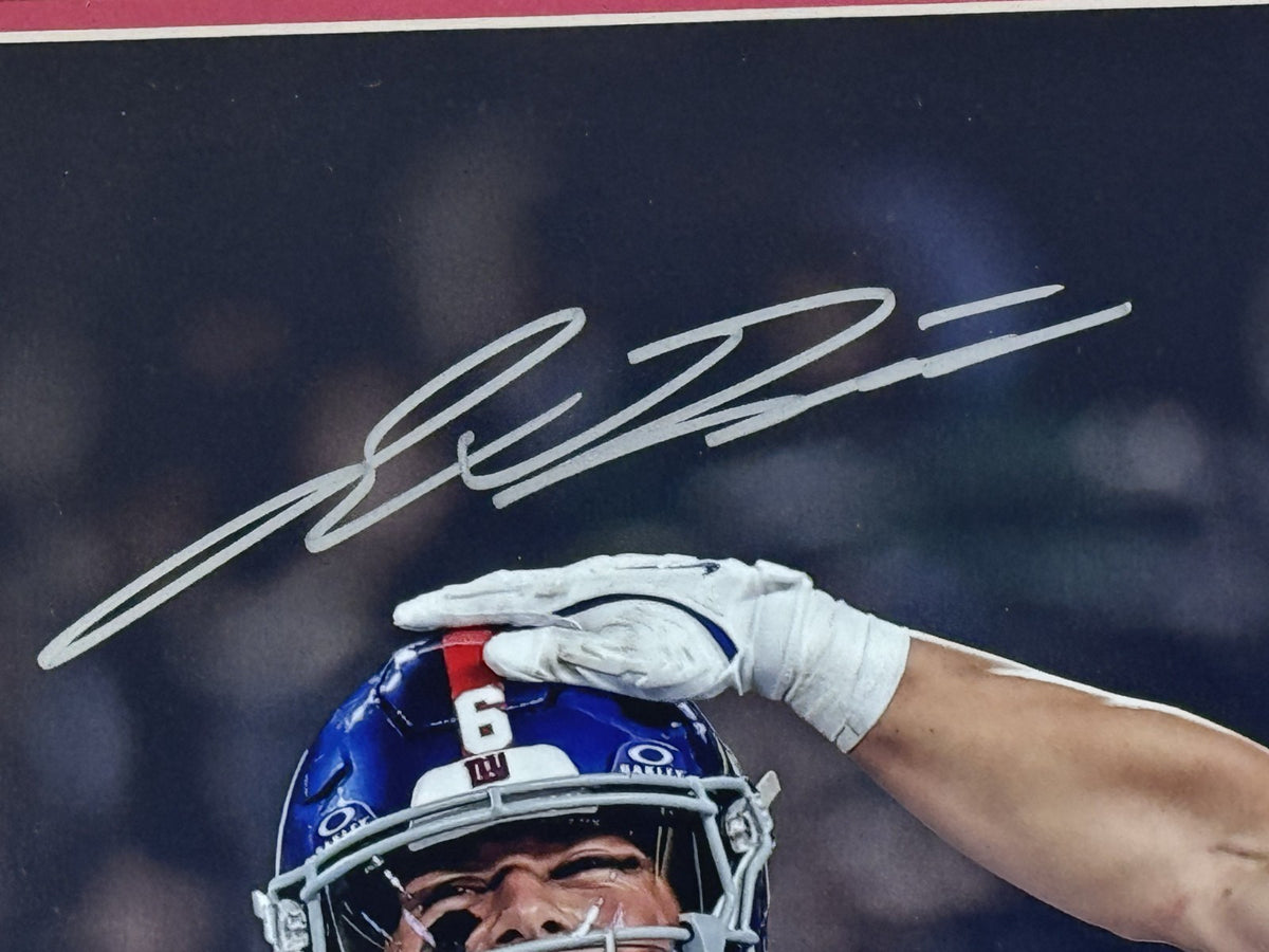 Jaxson Dart Cam Skattebo Signed 16x20 Photo Framed Giants Rookie Auto Fanatics