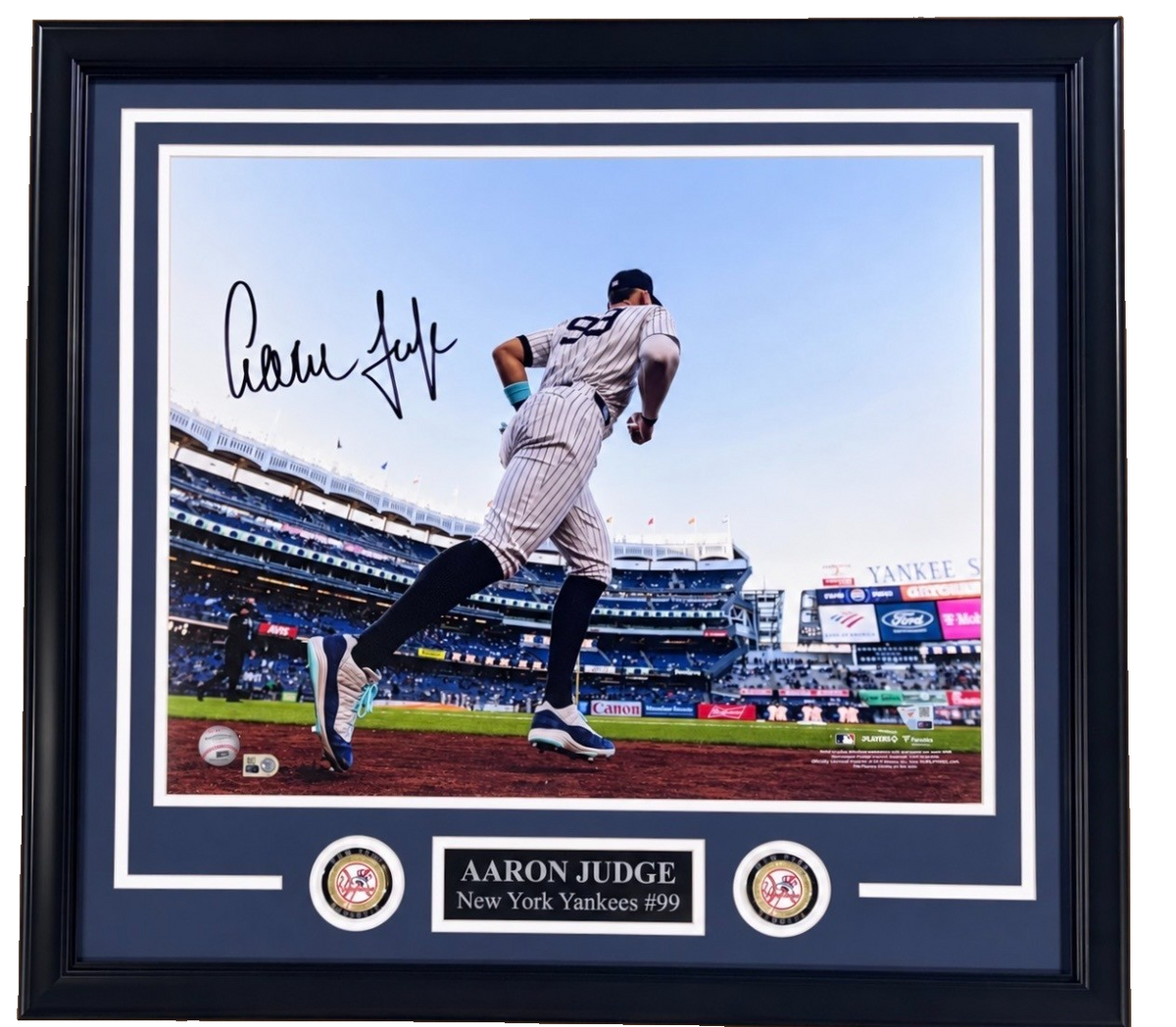 Aaron Judge Signed 16x20 Photo Framed W/Plaque Auto Fanatics MLB COA NY Yankees
