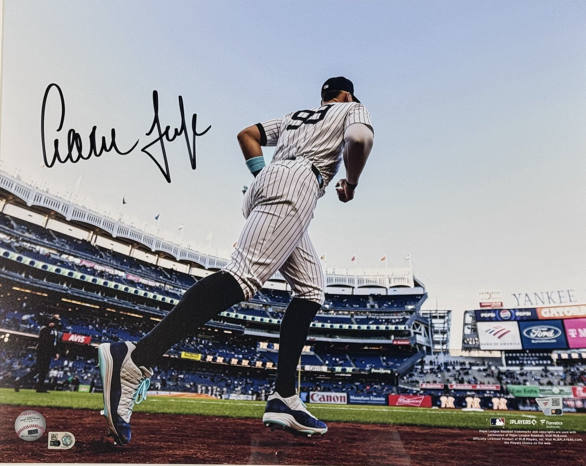 Aaron Judge Signed 16x20 Photo Framed W/Plaque Auto Fanatics MLB COA NY Yankees