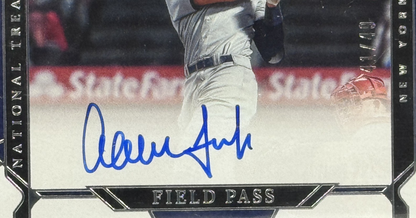2022 NT Field Pass Signatures Aaron Judge LE /49 BGS Mint 9 Auto 10 NY Yankees