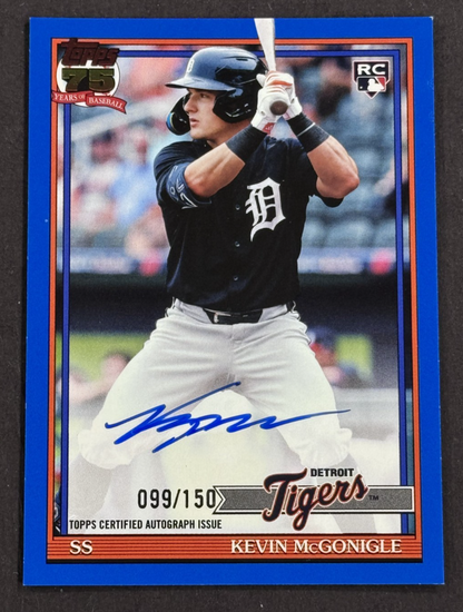 2026 Topps Series 2 Kevin McGonigle 1991 75th Anniversary /150 Det Tigers RC