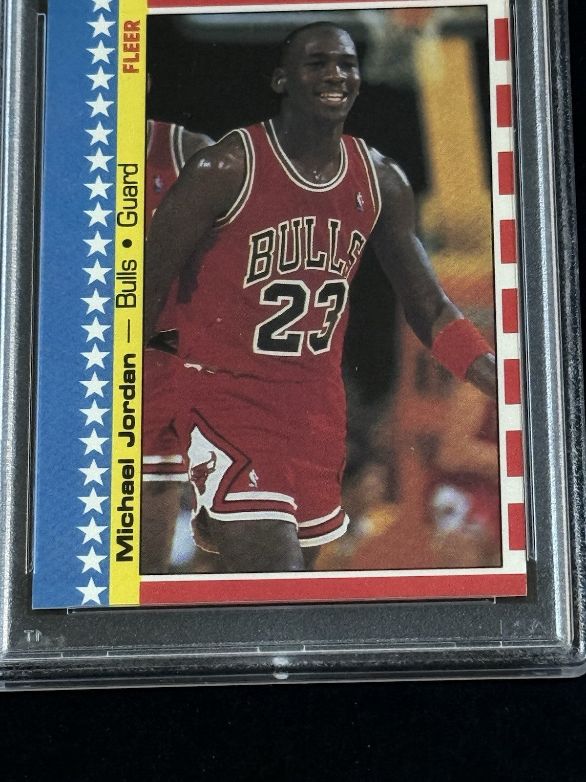 1987 - 88 Fleer Sticker Michael Jordan #2 PSA 8 Nm - Mint Beauty HOF Bulls