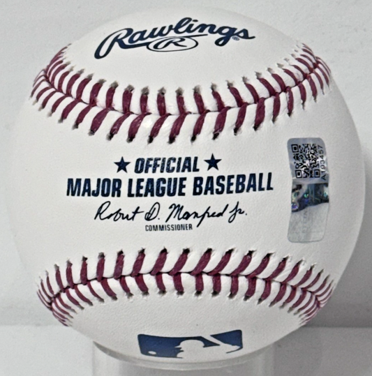 Luis Garcia Jr Signed Official Baseball Yankees Debut Stats Auto Steiner CX COA