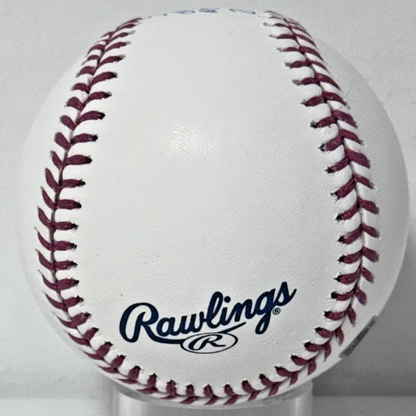 Luis Garcia Jr Signed Official Baseball Yankees Debut Stats Auto Steiner CX COA