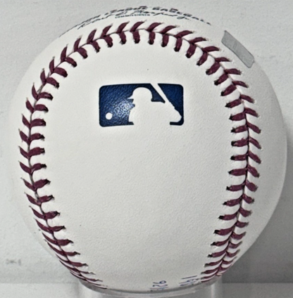 Luis Garcia Jr Signed Official Baseball Yankees Debut Stats Auto Steiner CX COA