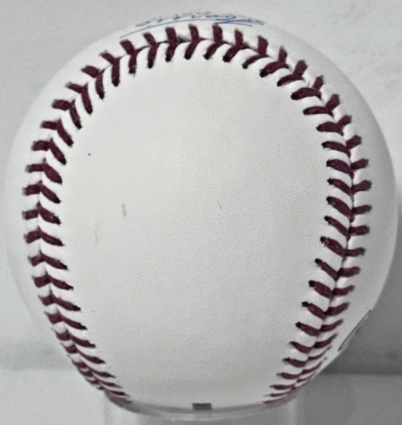 Luis Garcia Jr Signed Official Baseball Yankees Debut Stats Auto Steiner CX COA