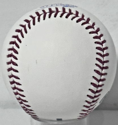 Luis Garcia Jr Signed Official Baseball Yankees Debut Stats Auto Steiner CX COA