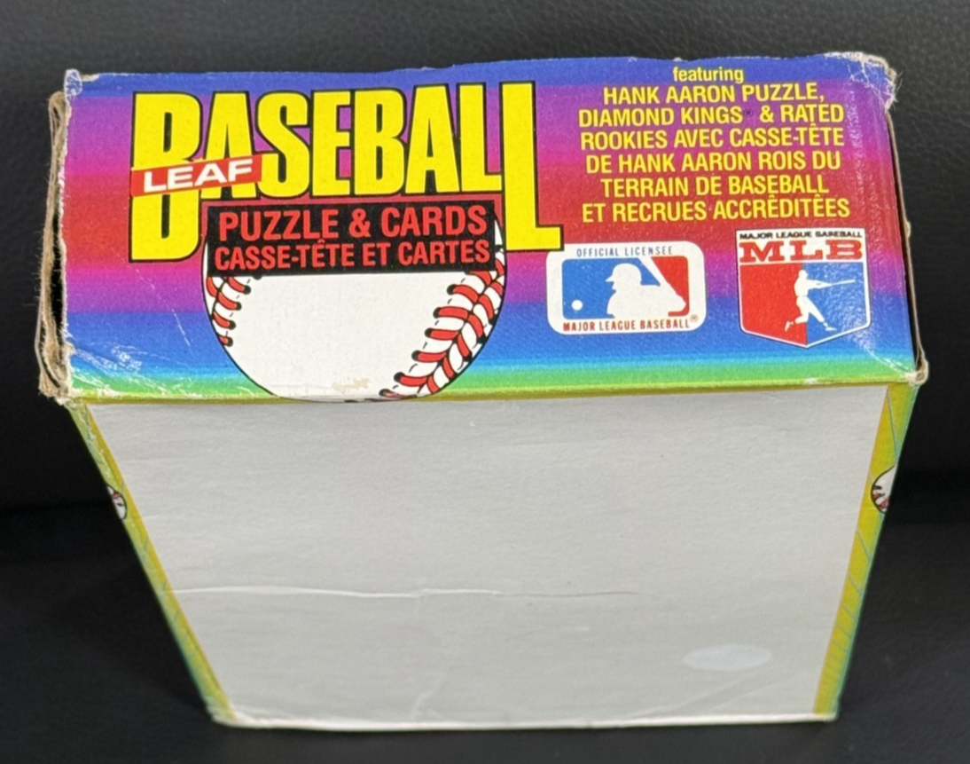1986 Donruss Leaf Baseball Unopened Wax Box Mint 36 Packs Fred McGriiff Rc Fasc.