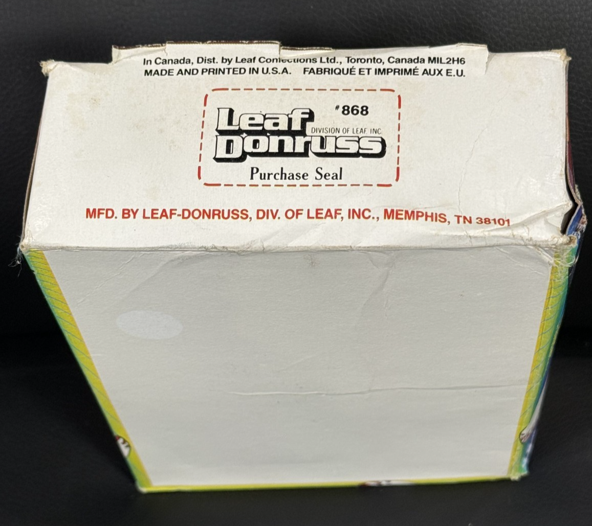 1986 Donruss Leaf Baseball Unopened Wax Box Mint 36 Packs Fred McGriiff Rc Fasc.