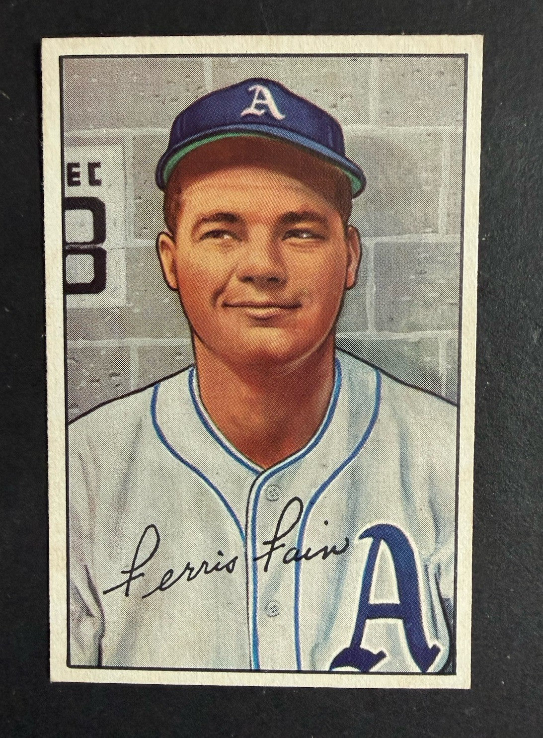1952 Bowman #154 Ferris Fain Athletics NM Near Mint Centered Clean Beauty